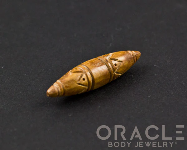 0g Fossilized Mammoth Ivory Carved Septum Tusk - Image 2
