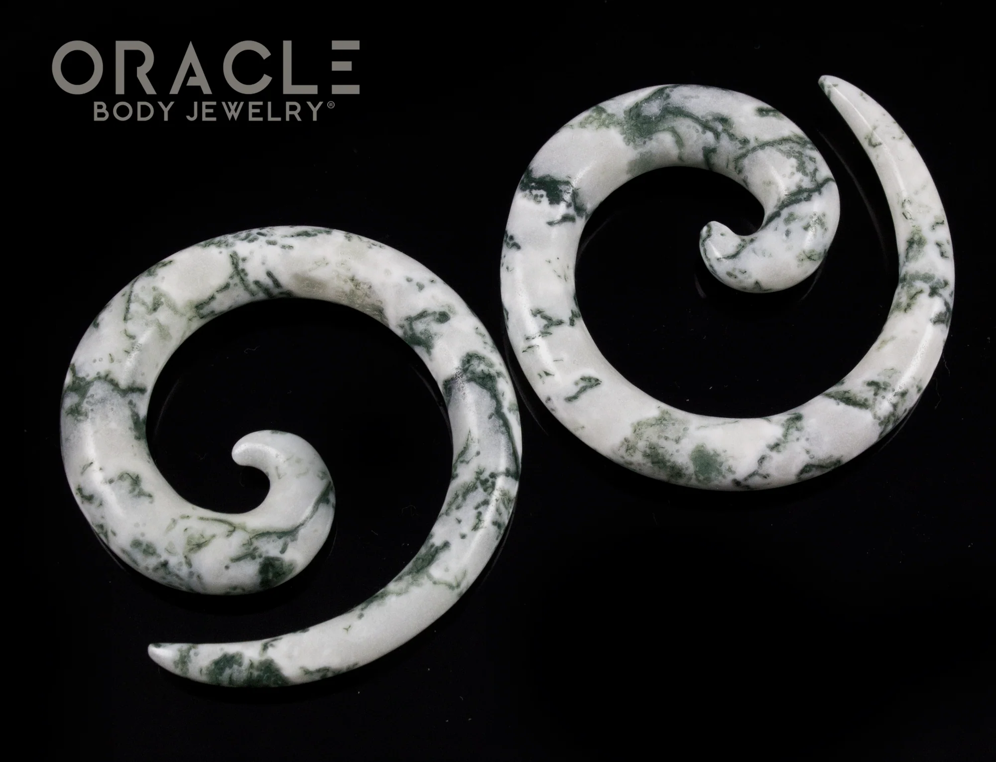 0g Green Tree Agate Spirals - Image 3