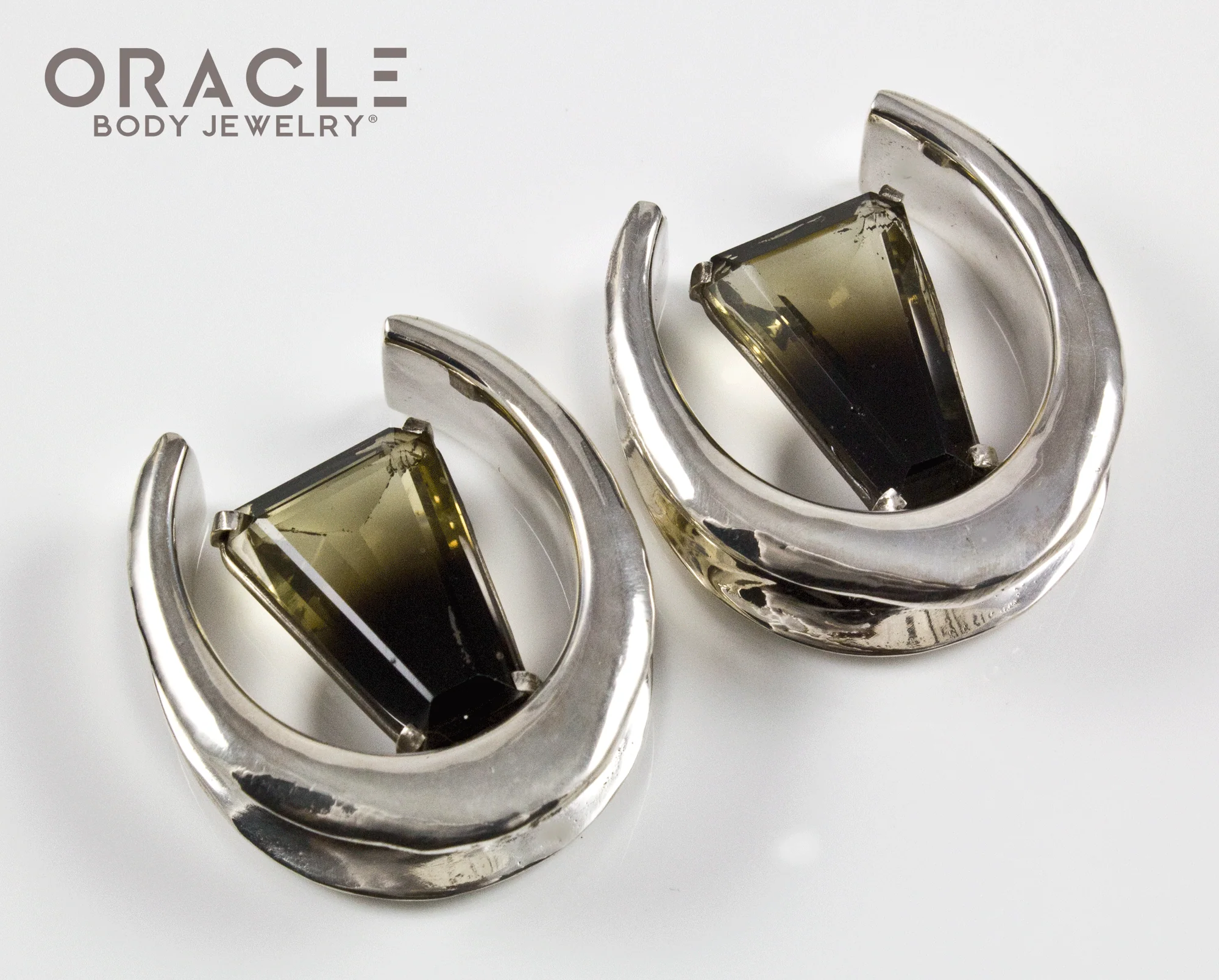 1-1/4" (32mm) Silver Saddles with Bi-Color Quartz - Image 3