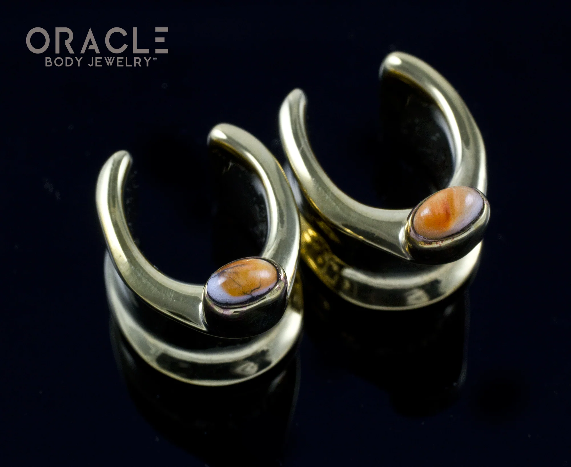 1/2" (12.5mm) Brass Saddles with Spiny Oyster - Image 2