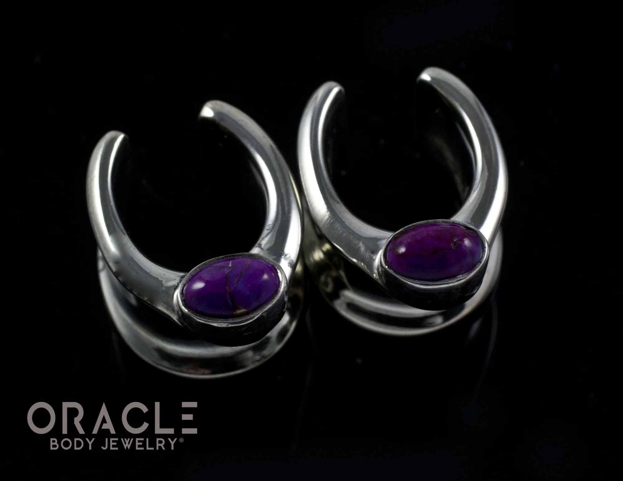 1/2" (12.5mm) White Brass Saddles with Copper Purple Turquoise - Image 2