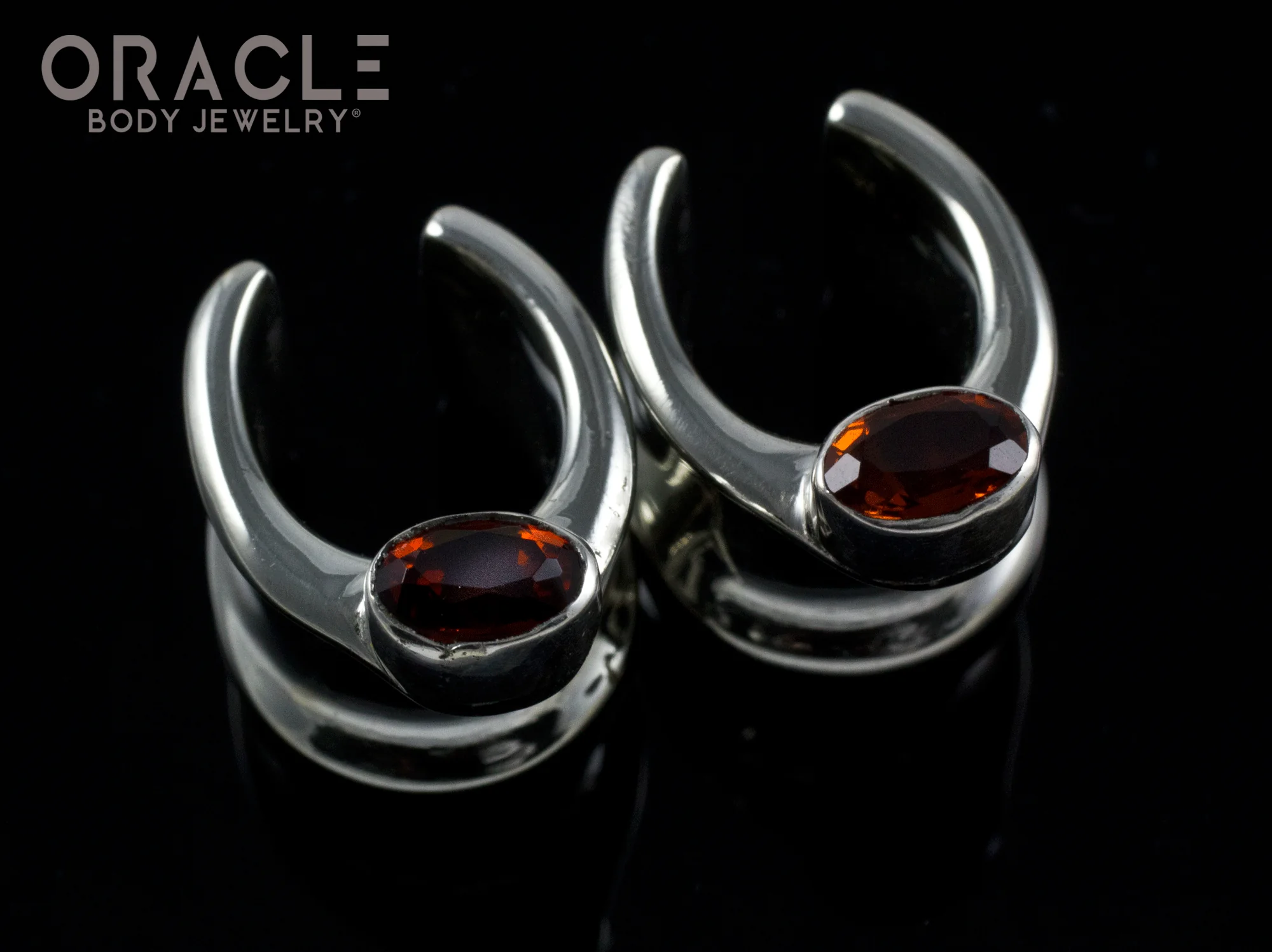 1/2" (12.5mm) White Brass Saddles with Faceted Citrine - Image 2