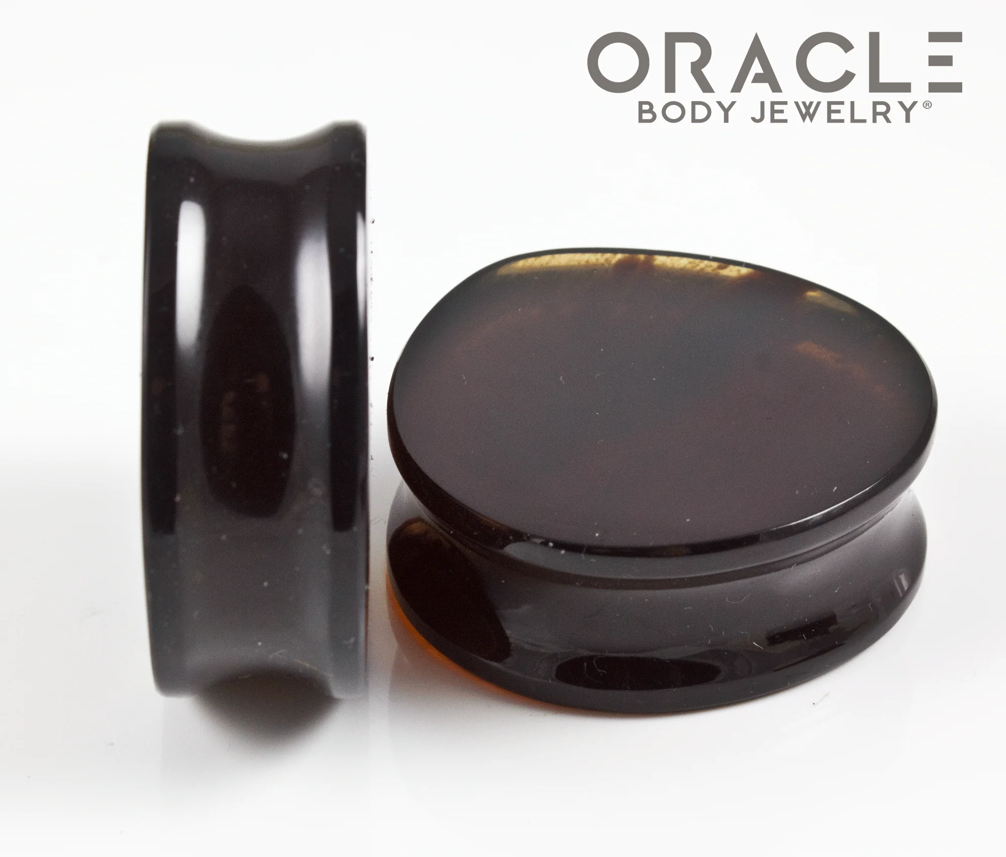 1-3/8" Amber Teardrop Plugs - Image 3
