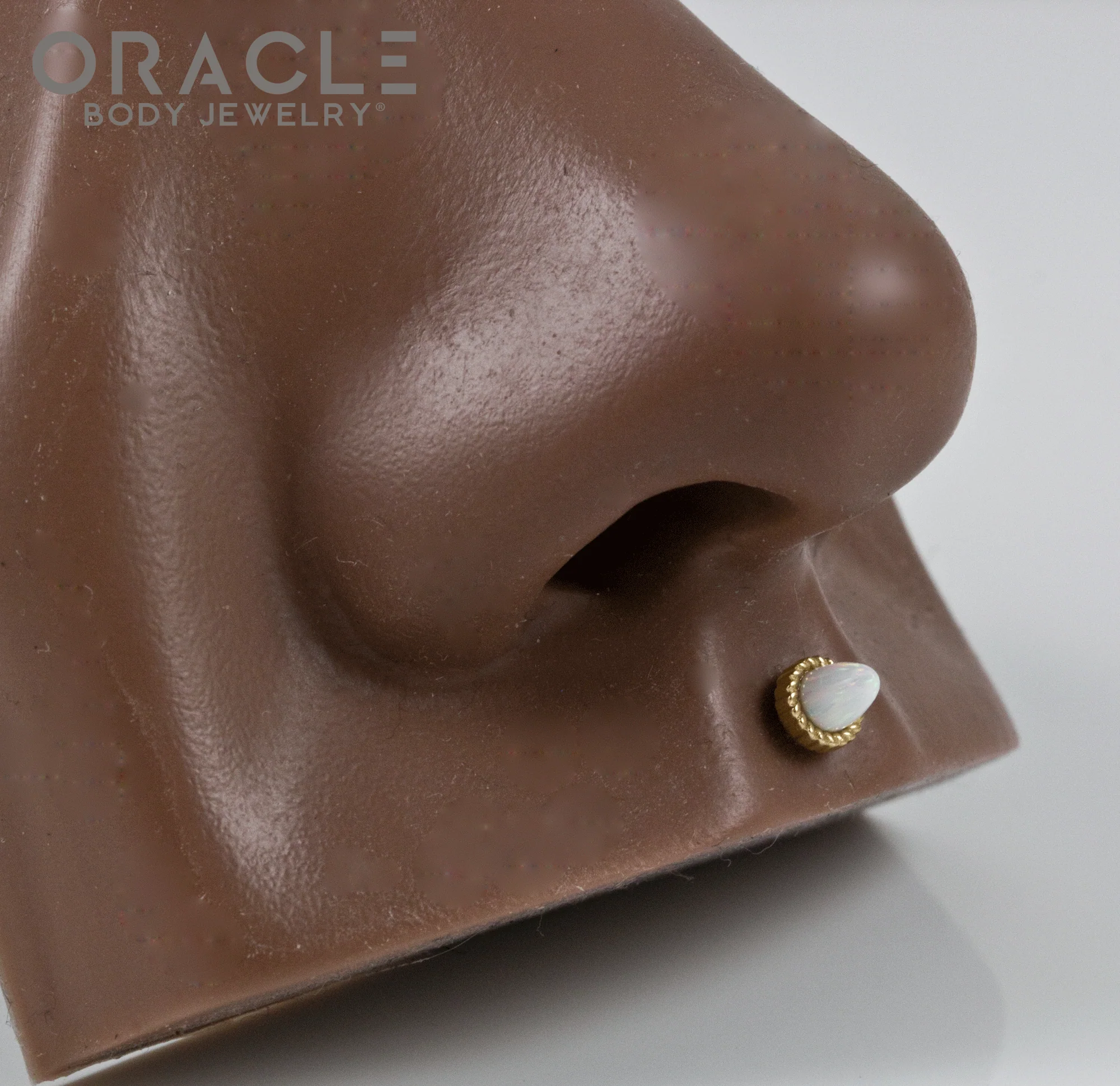14k Opal Bullet Threadless End - Image 4