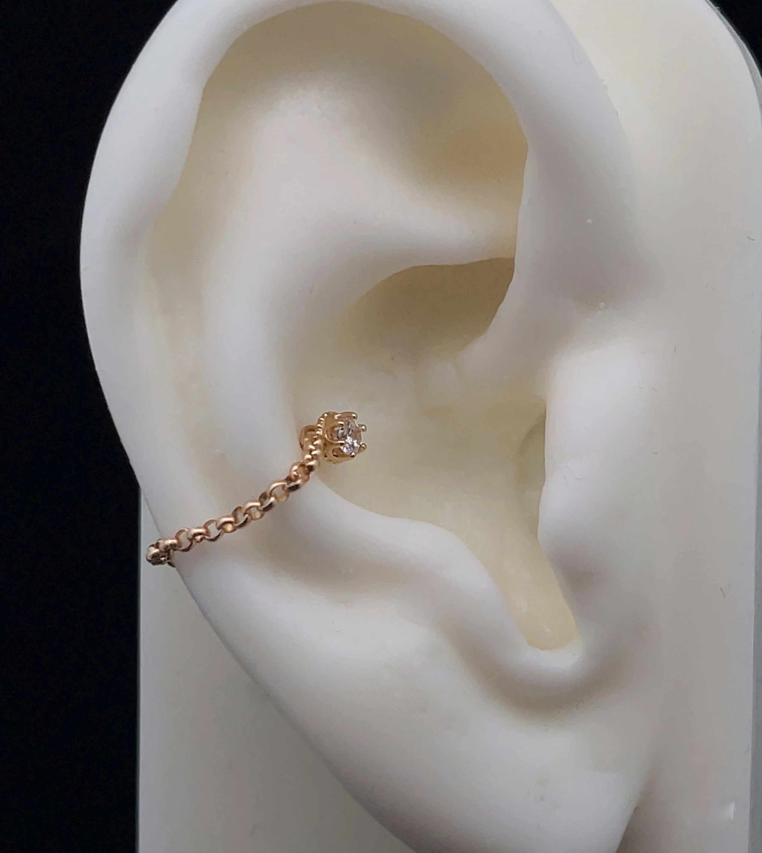 14k Yellow Rolo Chains - Image 2