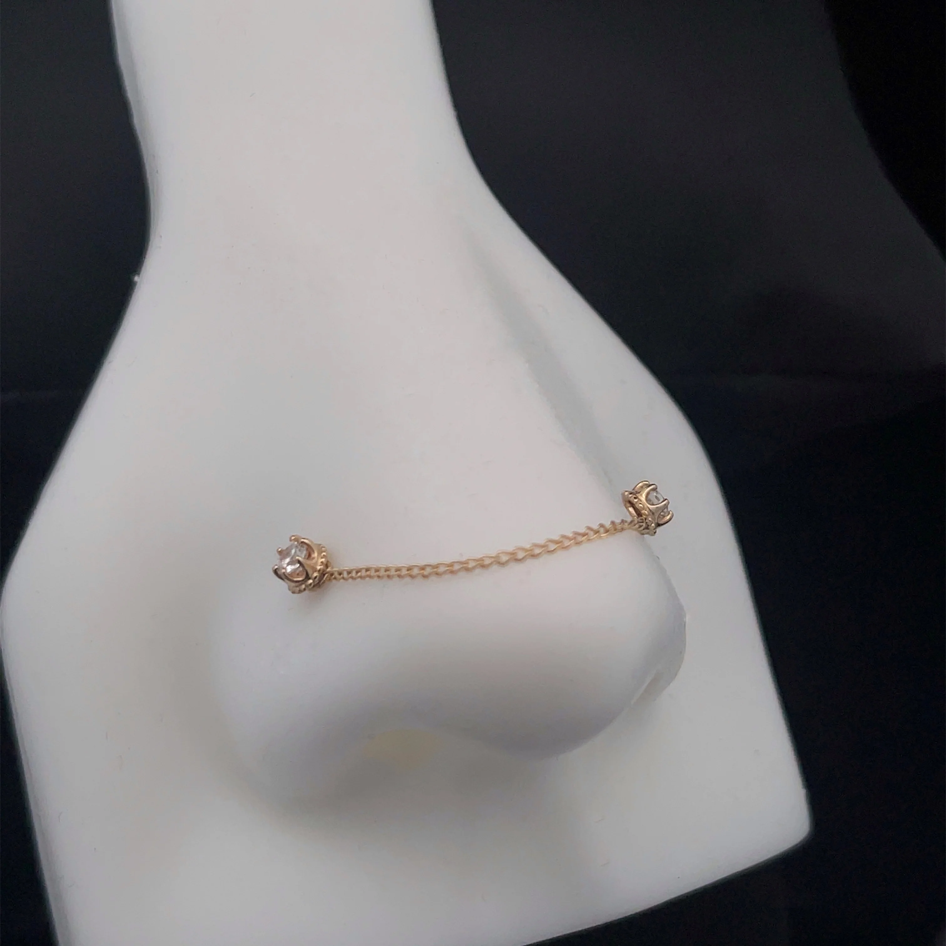 14k Yellow Gold Curb Chains - Image 2