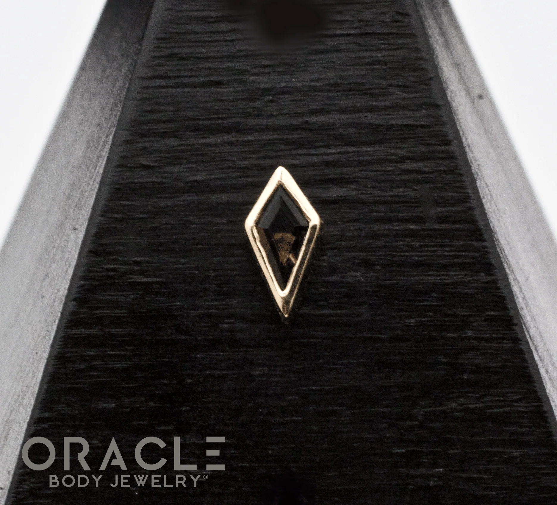14k Yellow Gold Smoky Quartz Drift Threadless End