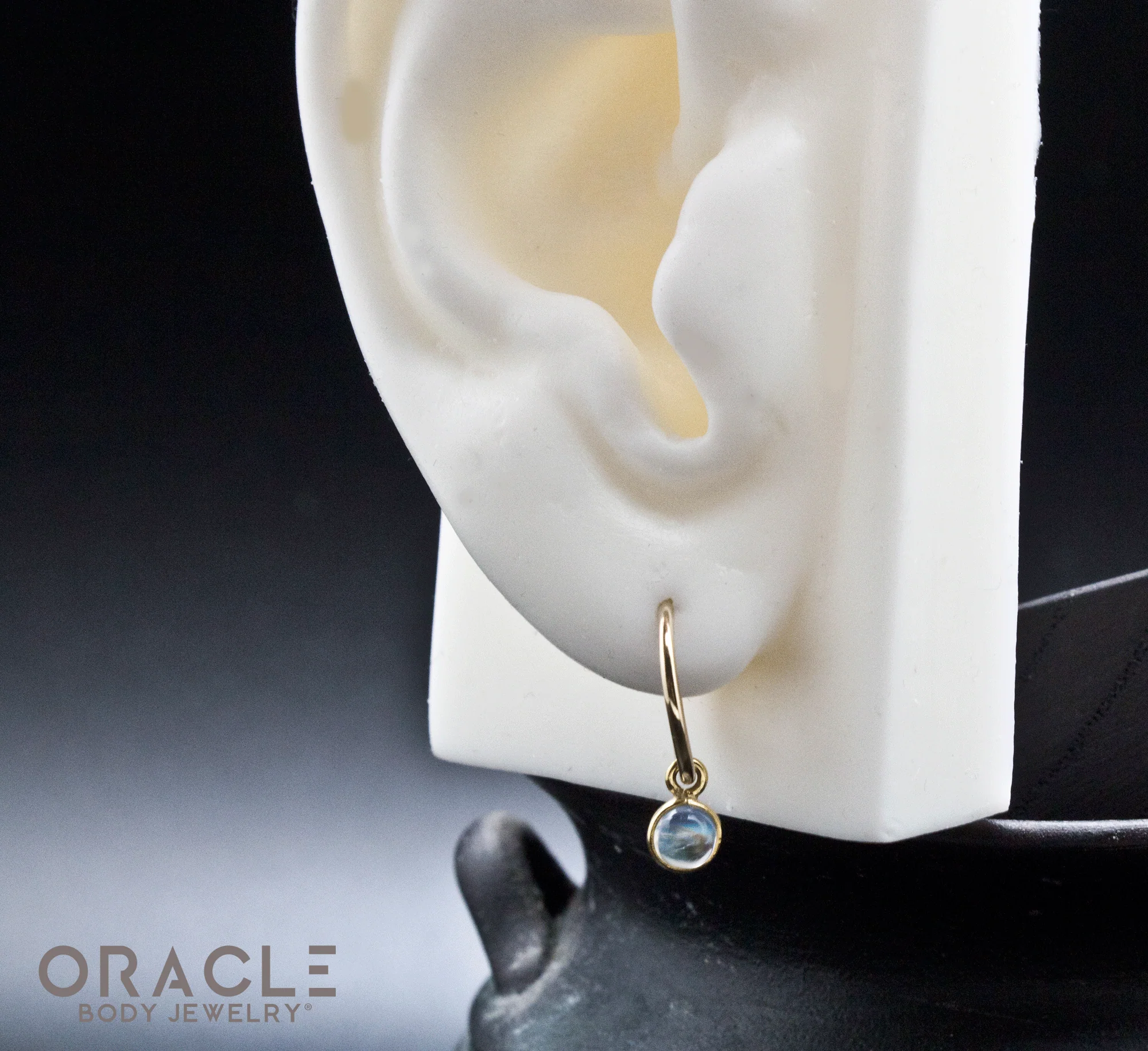 18k Yellow Gold Moonstone Charms - Image 3