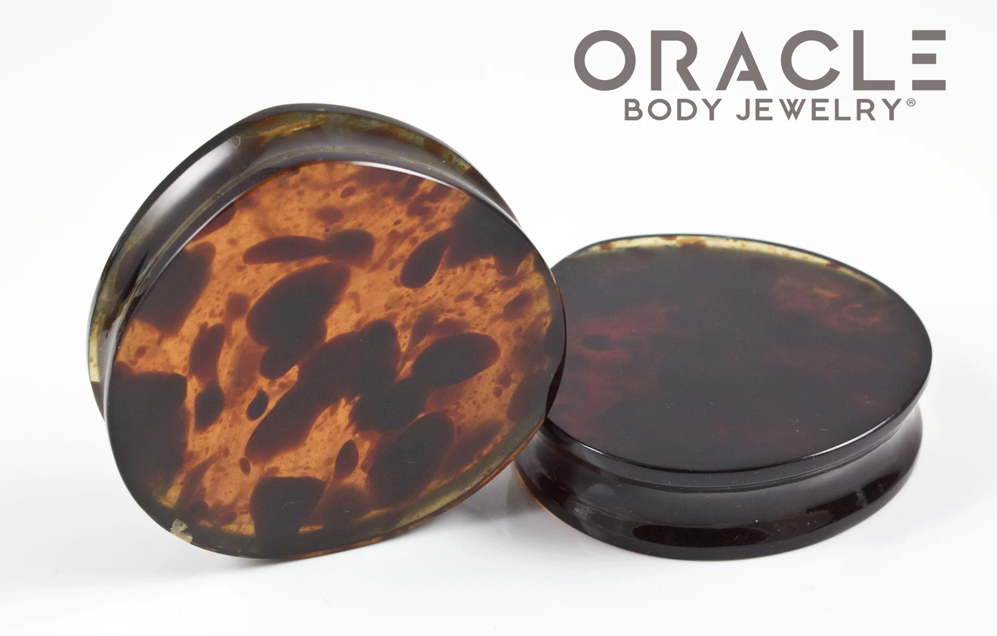 2" Amber Teardrop Plugs - Image 2