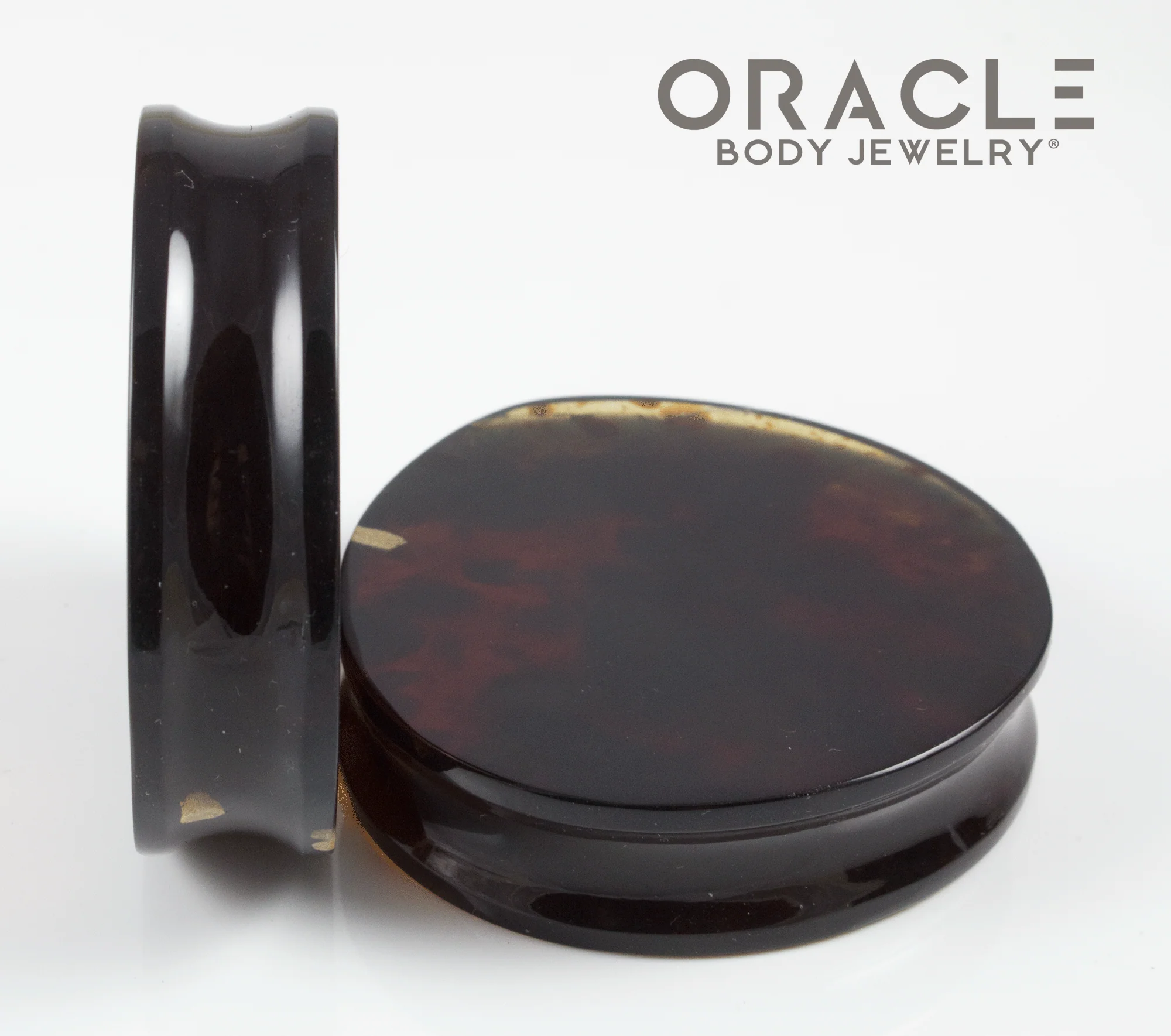 2" Amber Teardrop Plugs - Image 3