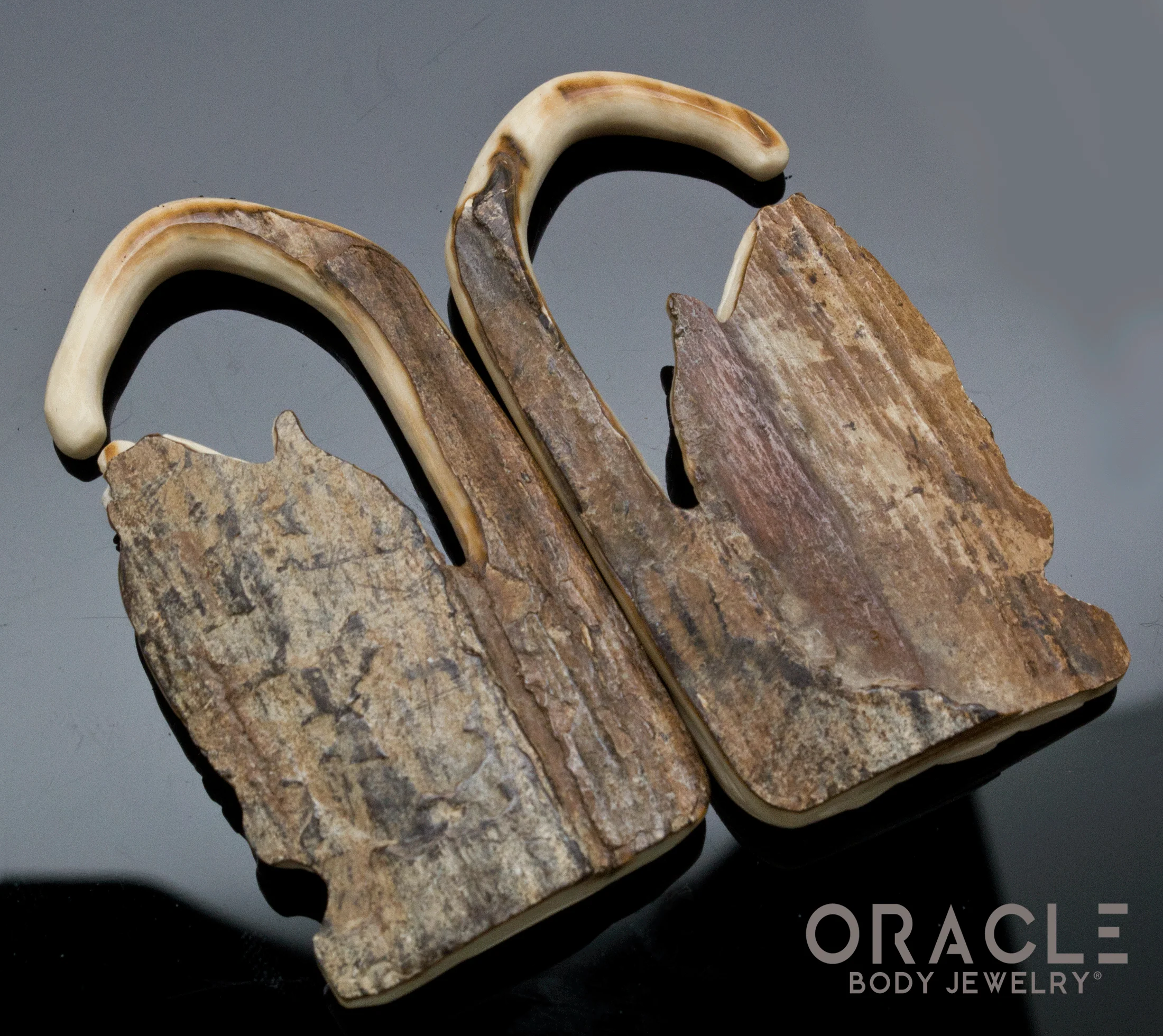 2g (6.5mm) Fossilized Mammoth Ivory Praying Hands - Image 2