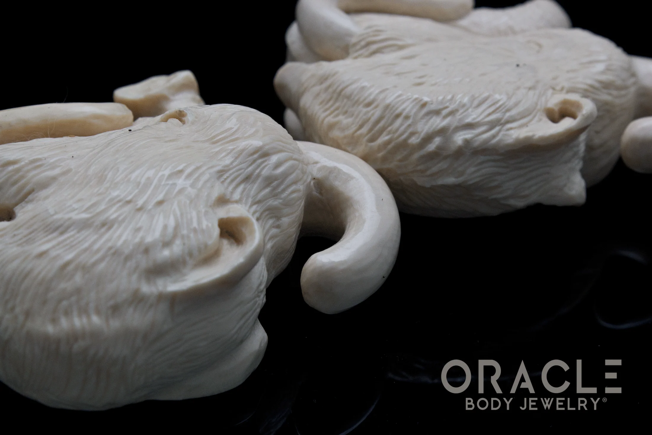 7/16" (11mm) Fossilized Mammoth Ivory Portraits - Image 5