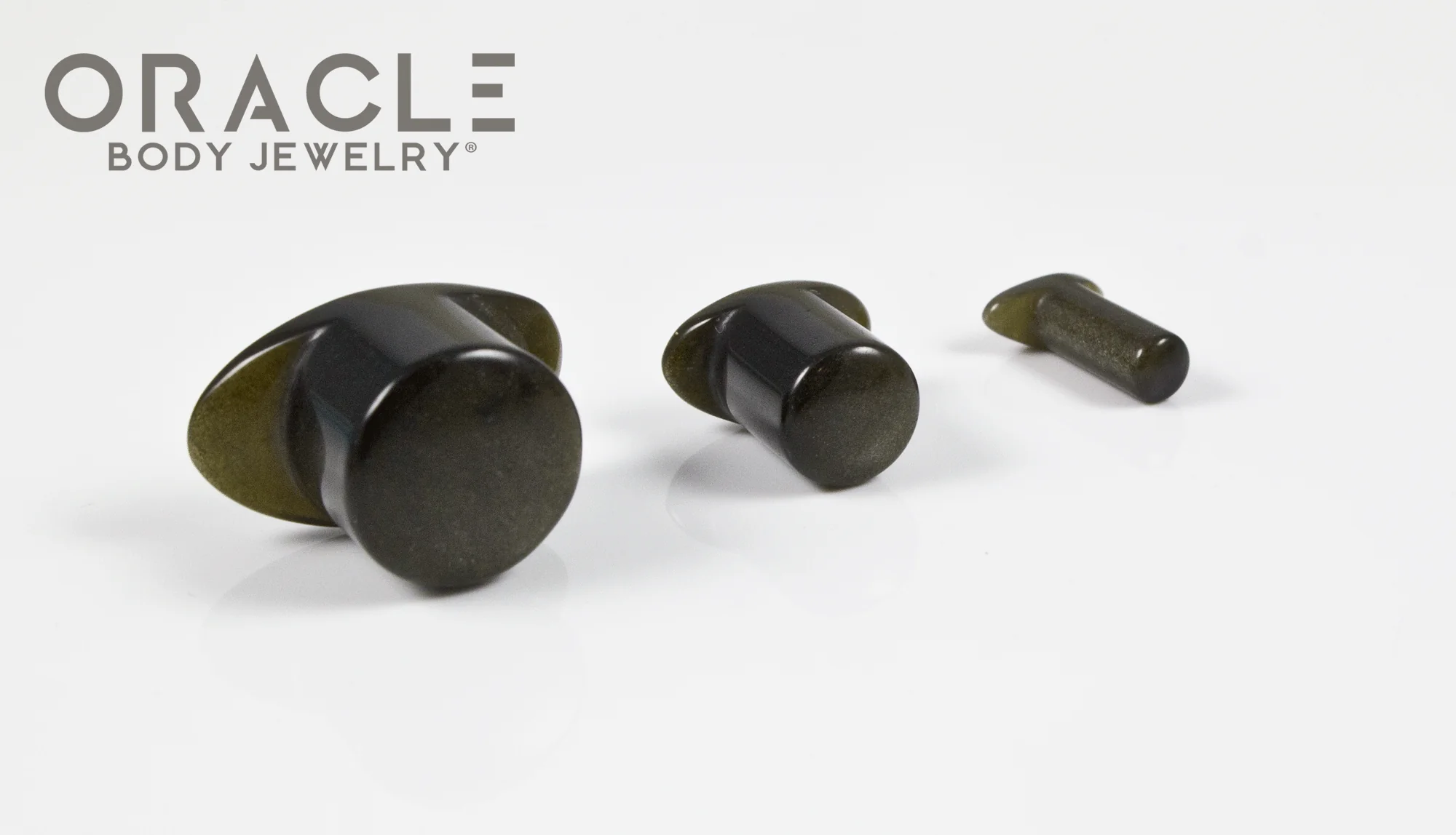 Gold Obsidian Labrets 8g Through 1/2" - Image 2