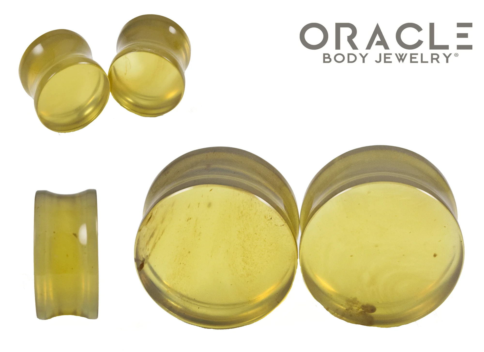 Amber Double Flare Plugs - Image 2