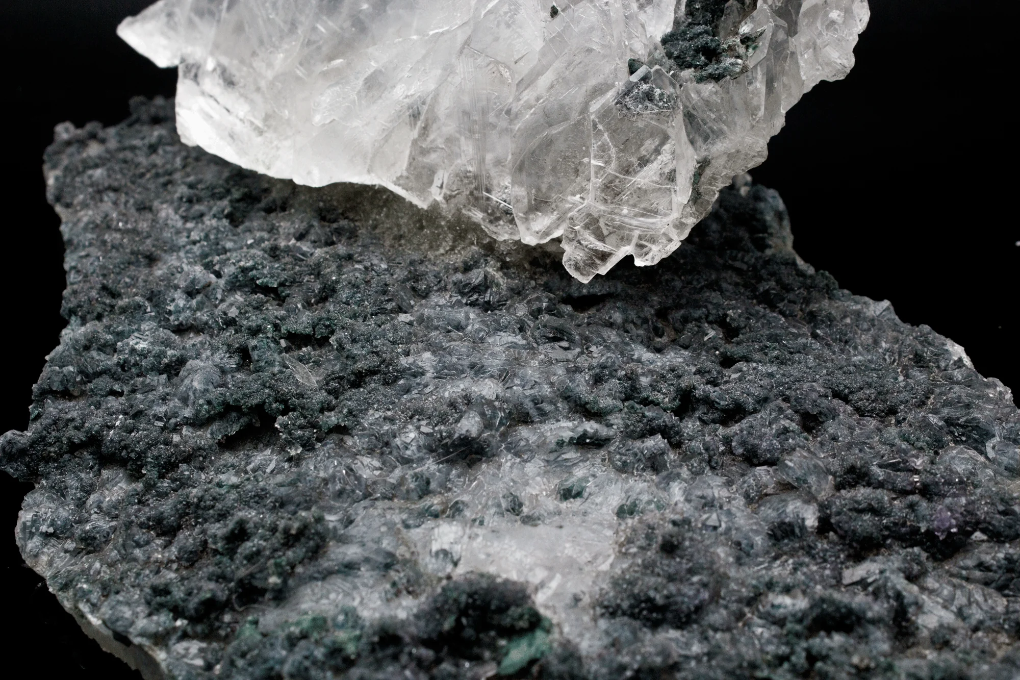 Amethyst with Selenite Gypsum Specimen - Image 4