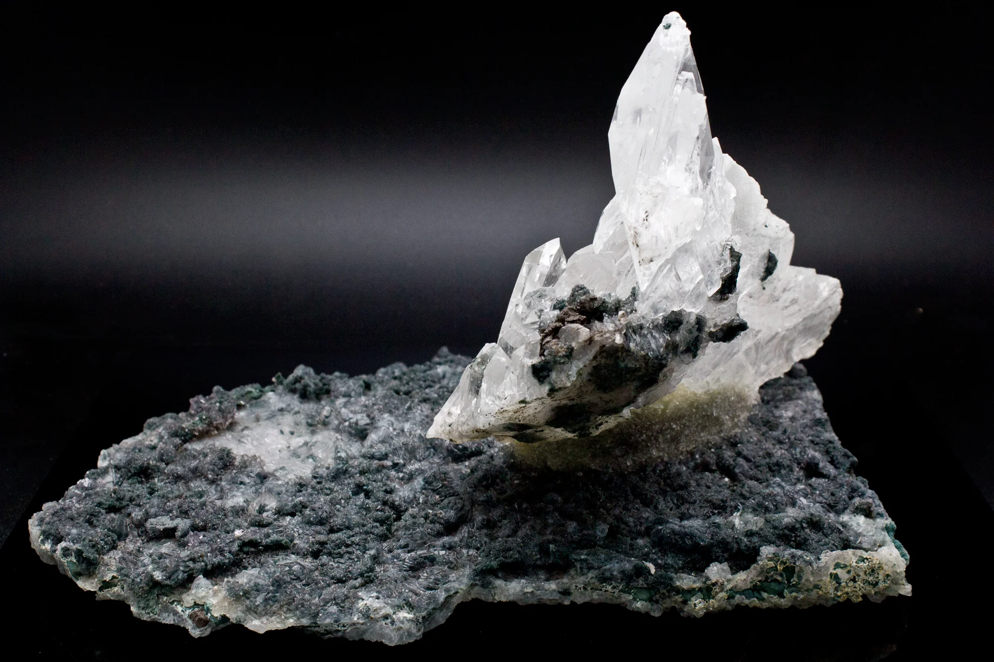 Amethyst with Selenite Gypsum Specimen - Image 5