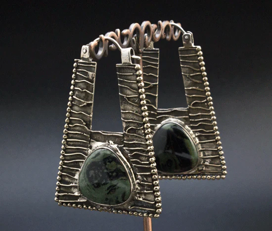Atlantis in White Brass with Kambaba Jasper