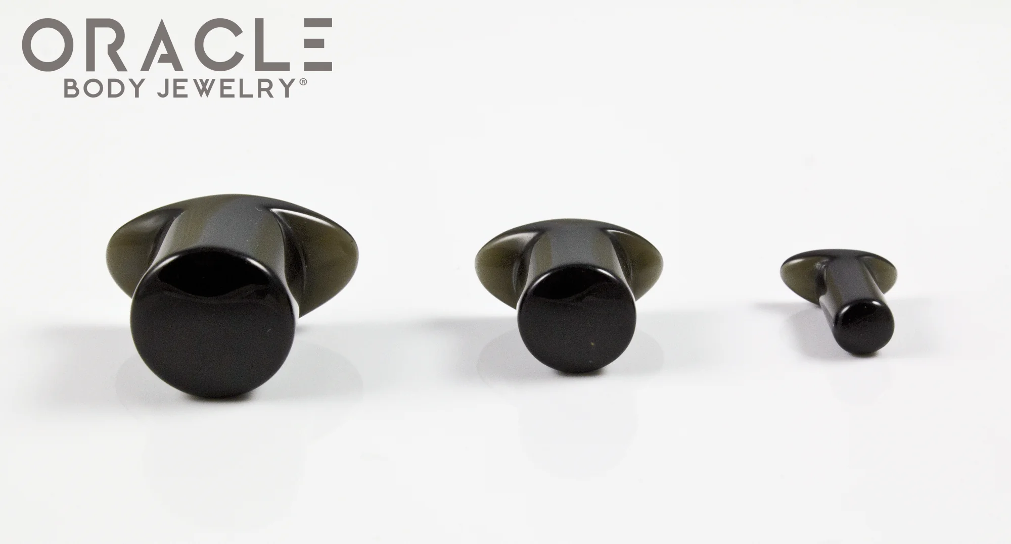 Black Obsidian Labrets 8g Through 1/2"