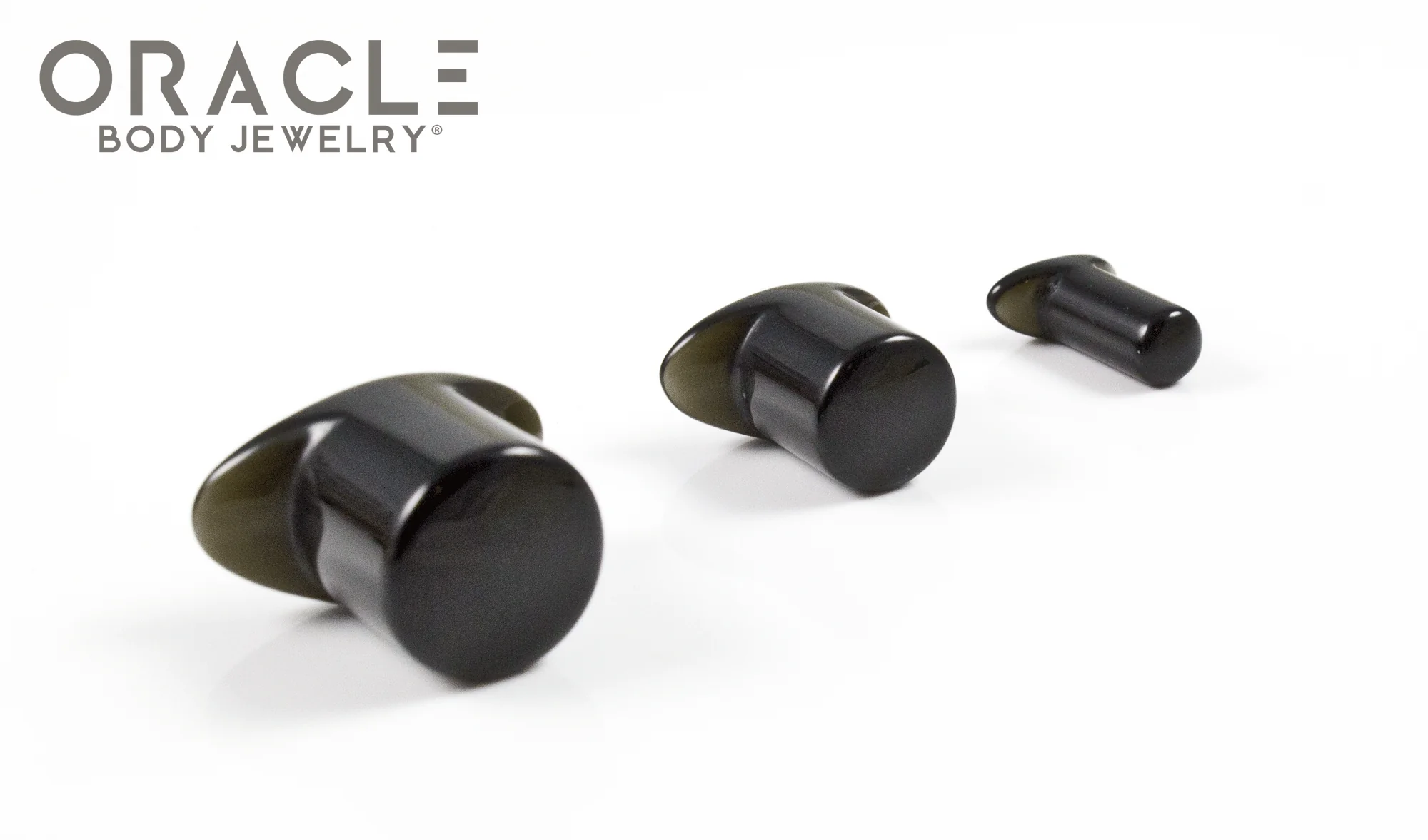 Black Obsidian Labrets 8g Through 1/2" - Image 2
