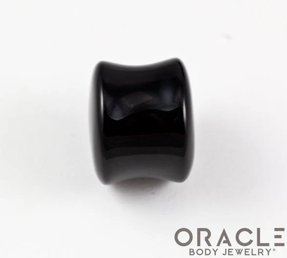 Black Onyx Double Flare Plugs - Image 3