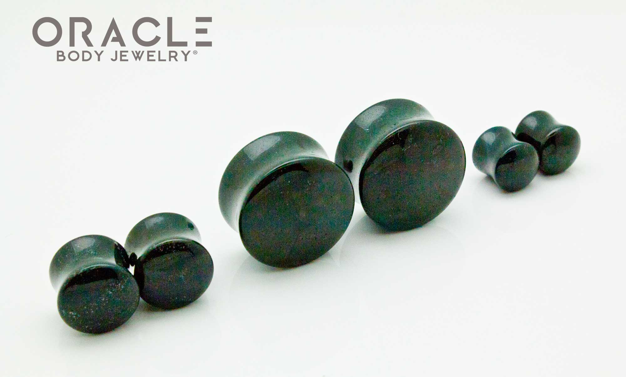 African Bloodstone Double Flare Plugs - Image 2