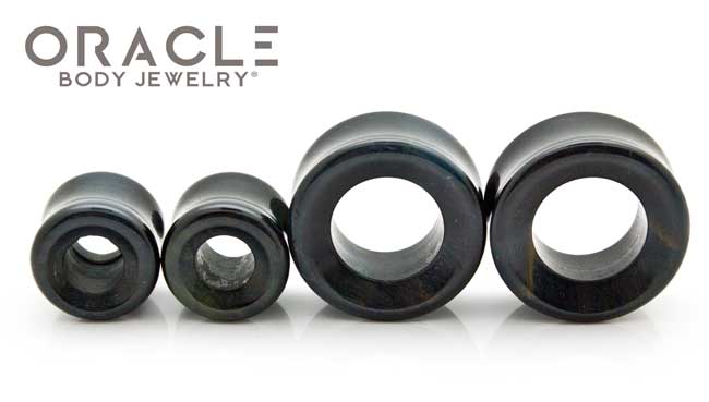 Blue Tiger Eye Eyelets / Tunnels - Image 3