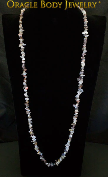 Botswana Agate Chip Necklace - Image 2