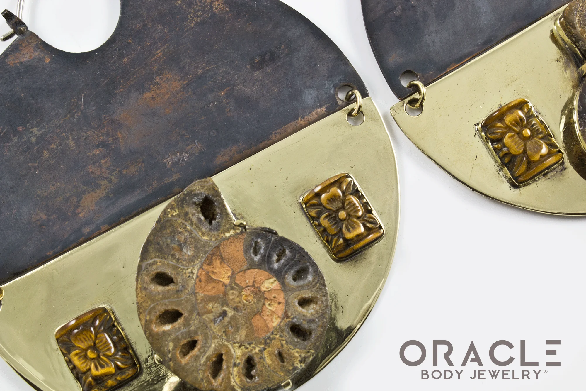 C.R.E.A.M with Ammonites and Carved Yellow Tiger Eye - Image 2