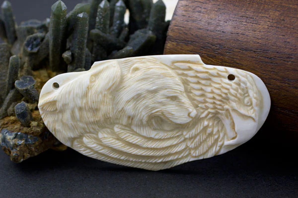 Carved Bolo Tie Pendant