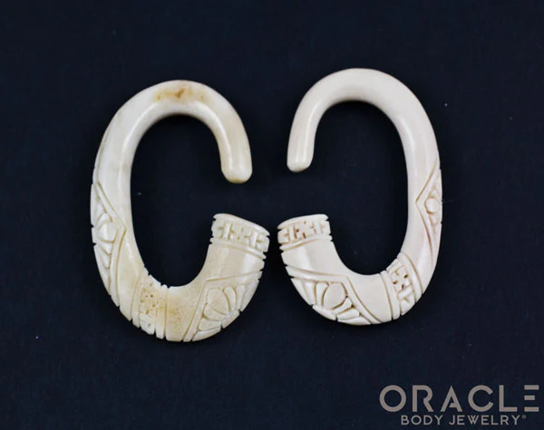 Carved Oval Hoops - Image 2