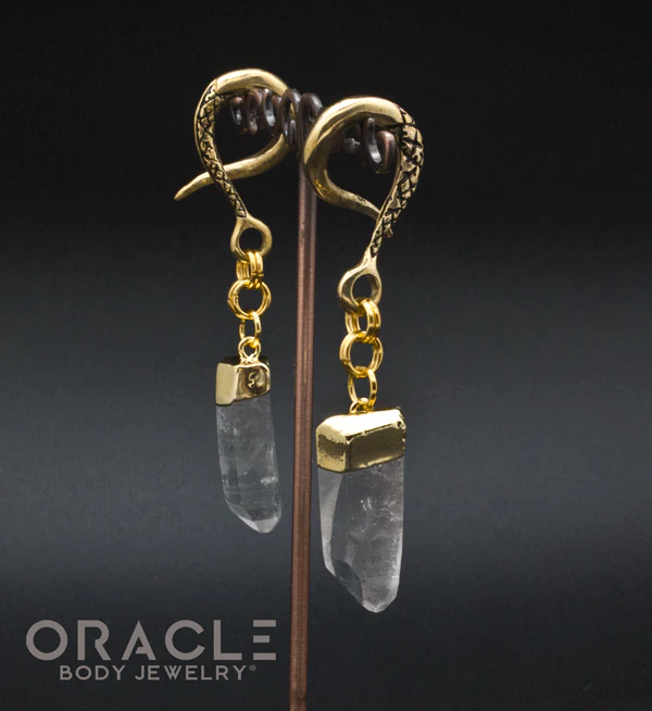 Crossover With Gold Plated Quartz Points
