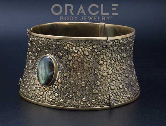 Ruler Cuff Necklace with Labradorite - Image 2