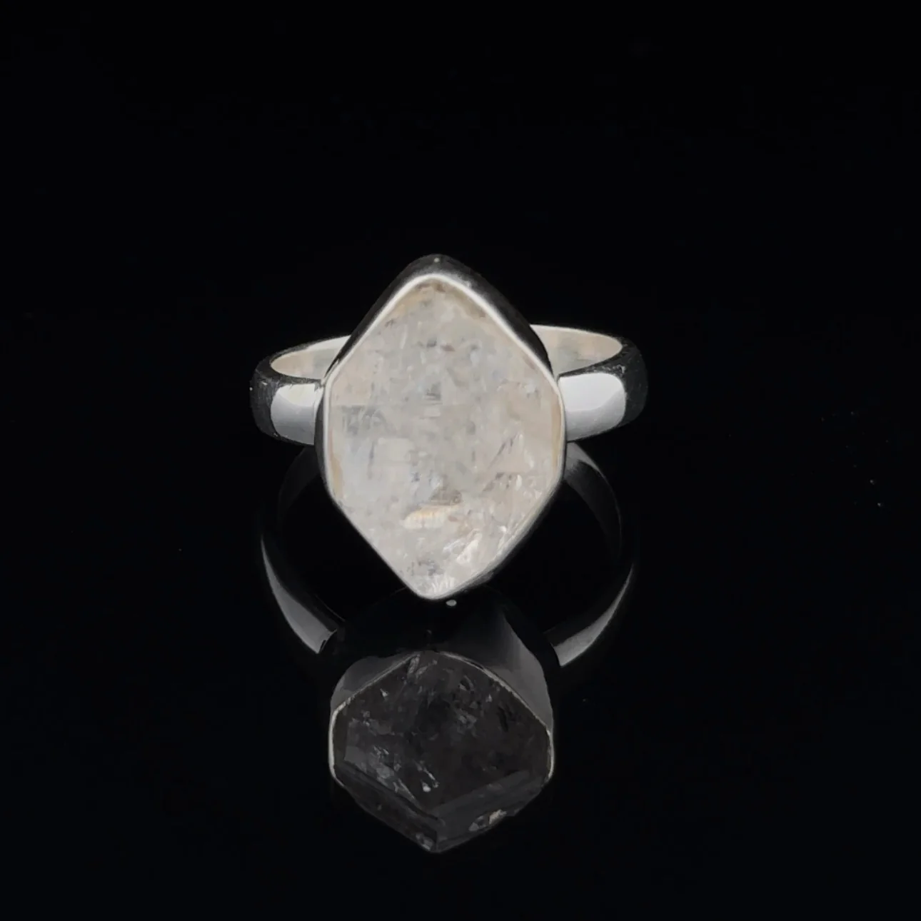 Sterling SIlver Herkimer Diamond Ring Size 7