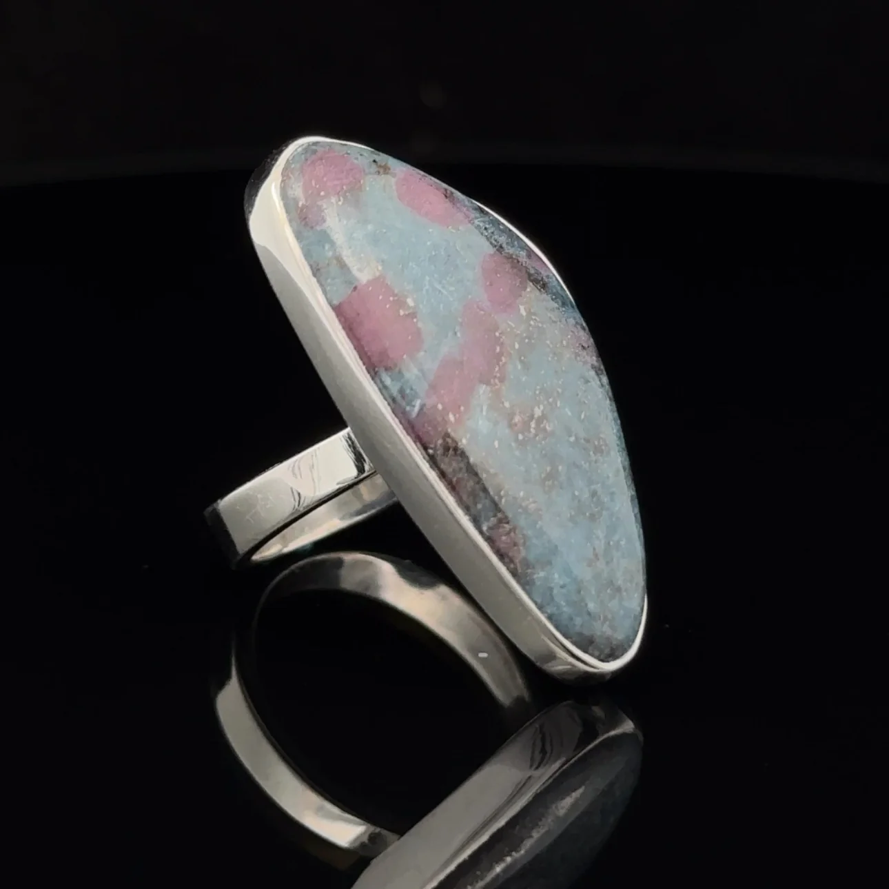 Sterling Silver Ruby In Kyanite Ring Size 6 - Image 2
