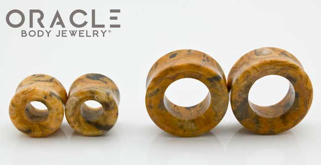 Crazy Lace Agate Eyelets / Tunnels - Image 3