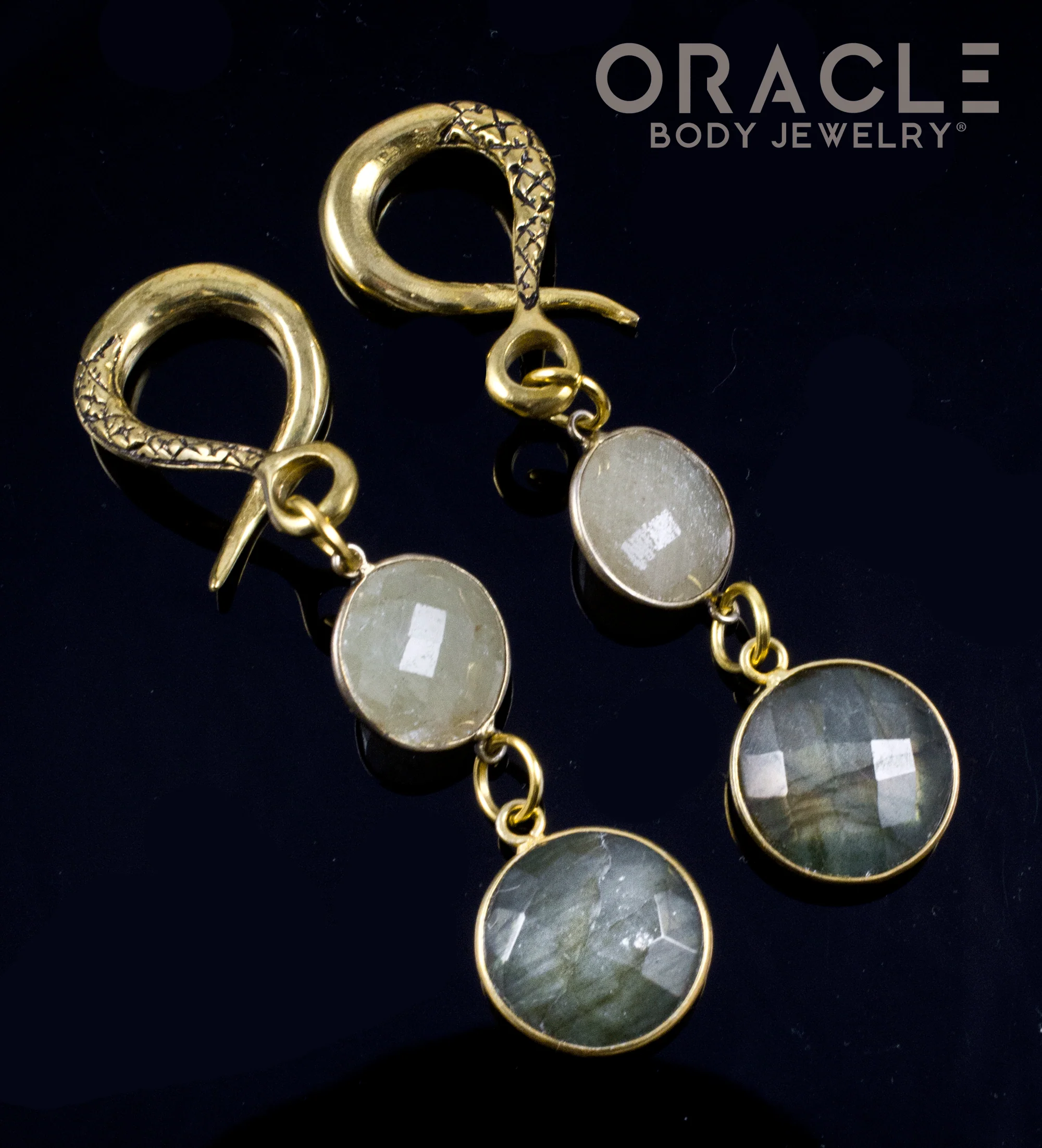 Crossover With Faceted Gold Sapphire and Labradorite - Image 2