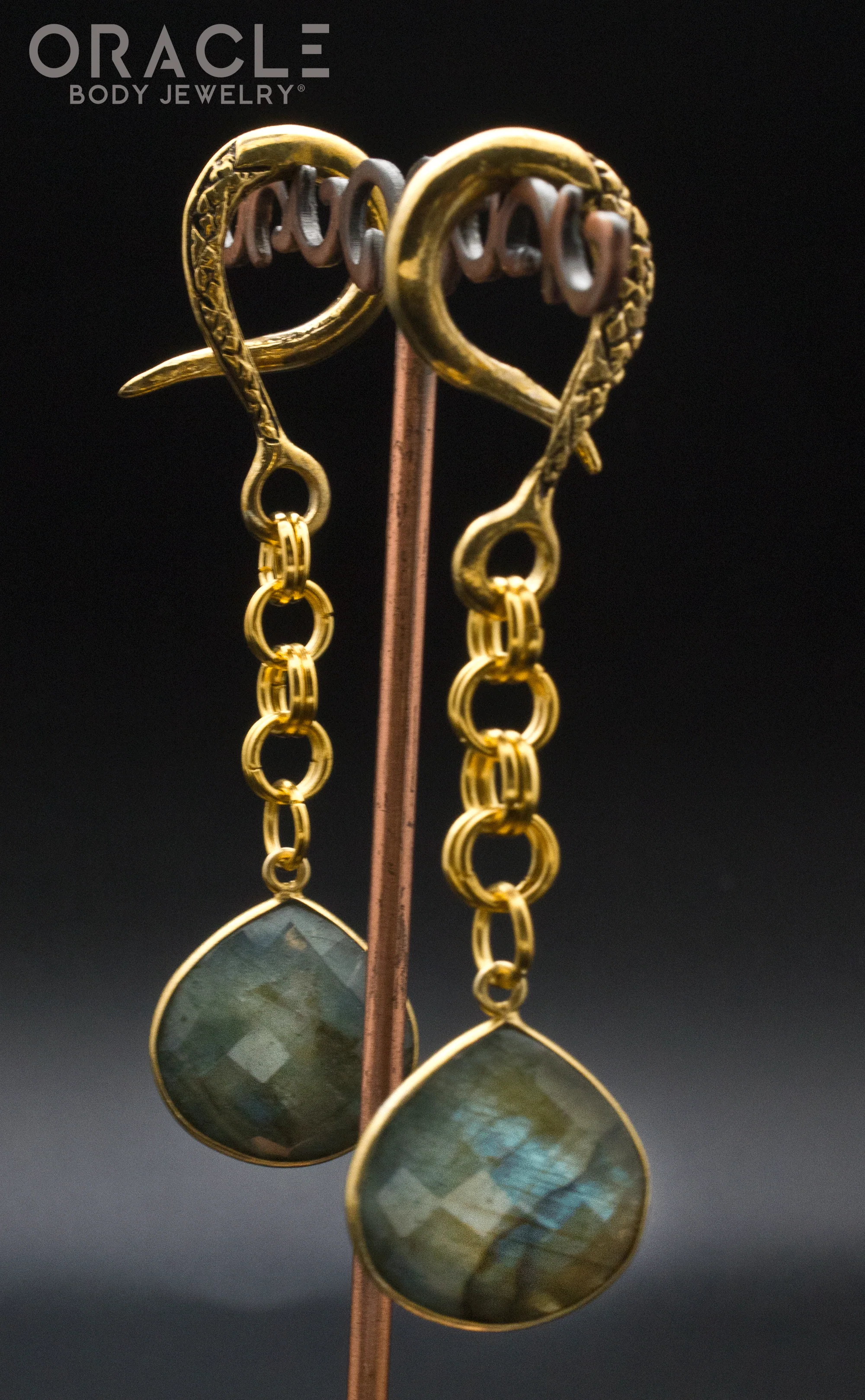 Crossover With Gold Plated Faceted Labradorite - Image 2