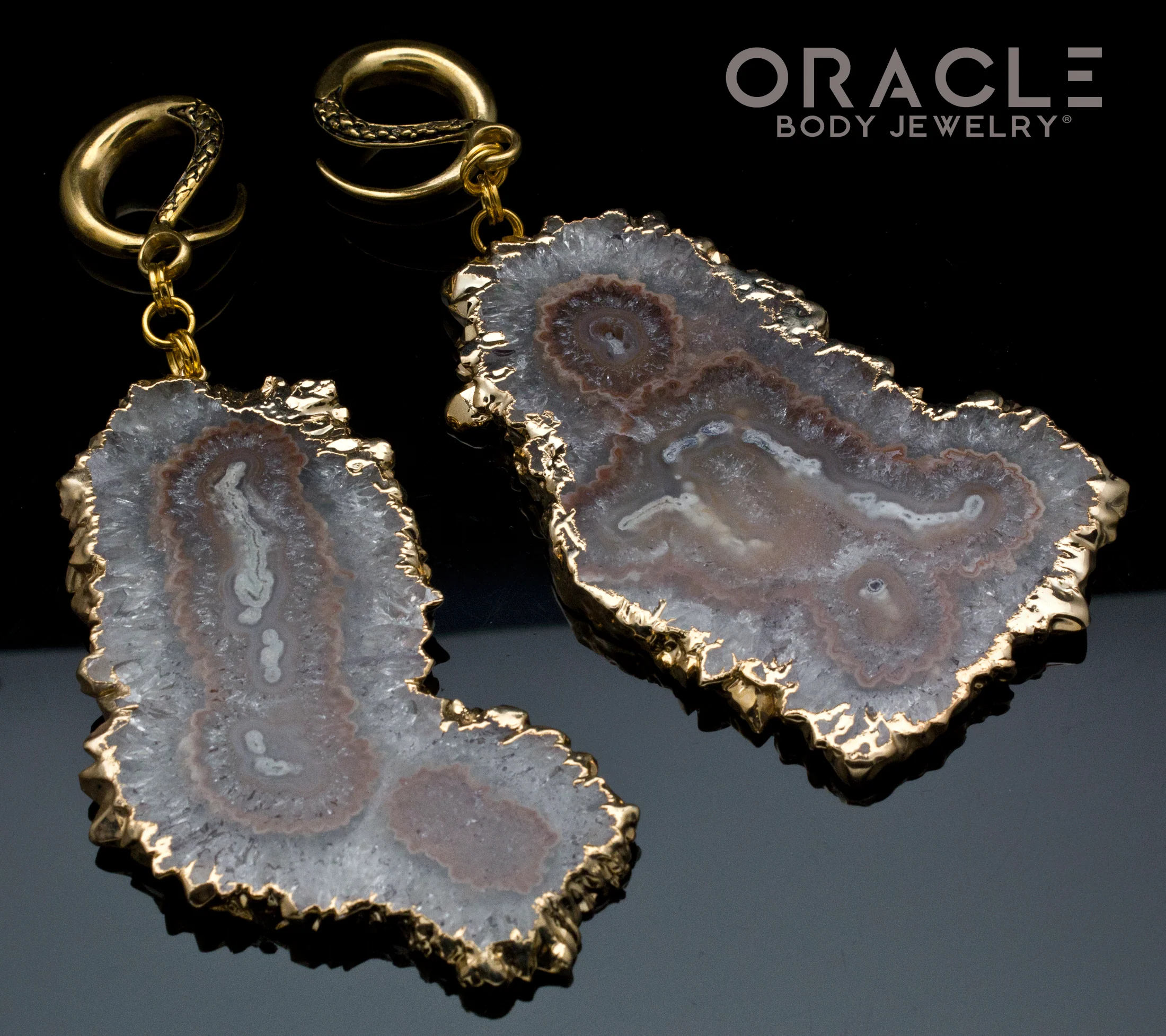 Crossover With Gold Plated Large Stalactite Slices - Image 2
