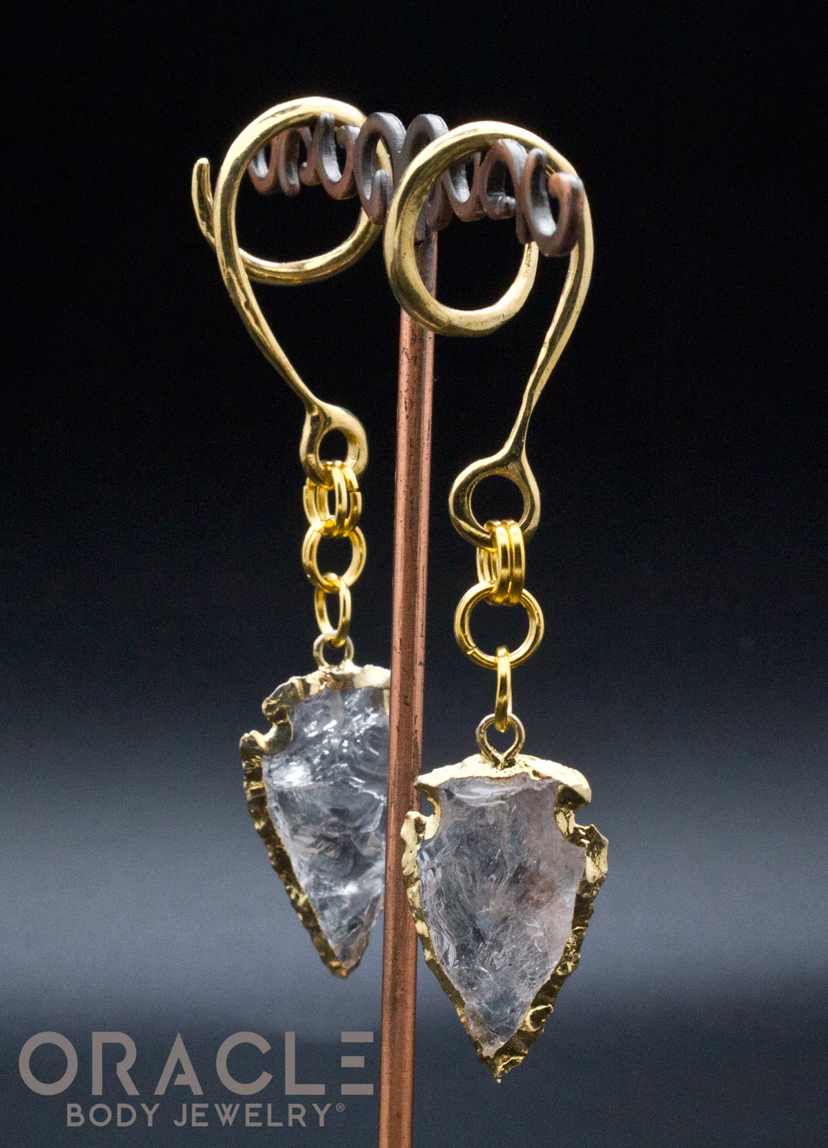 Crossover With Gold Plated Quartz Arrowheads - Image 2