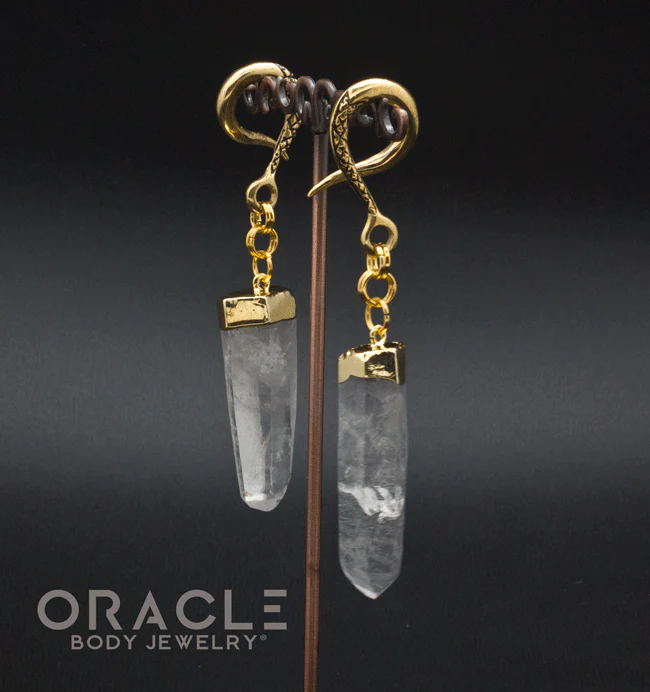 Crossover With Gold Plated Quartz Points