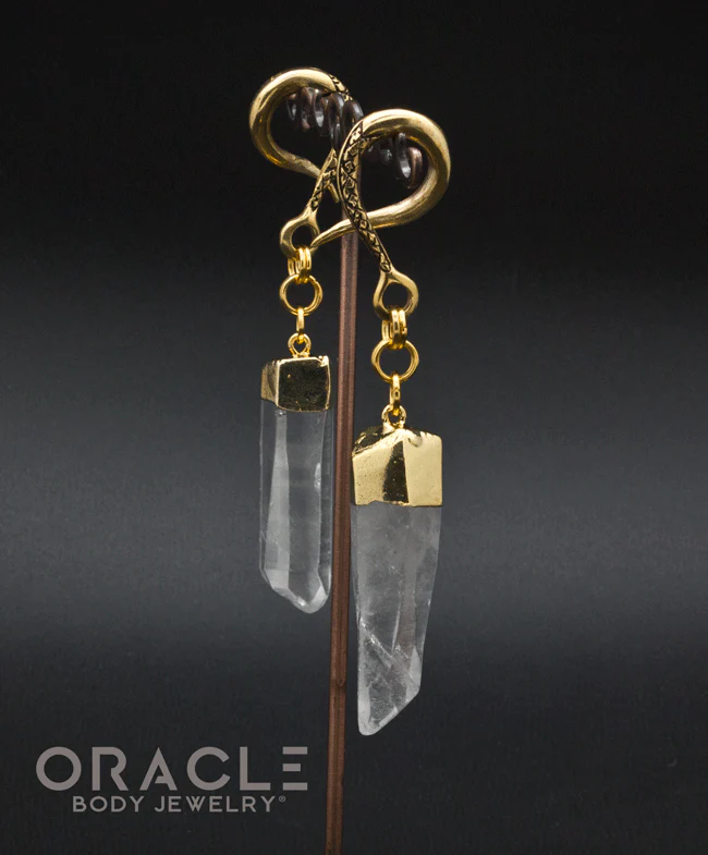 Crossover With Gold Plated Quartz Points