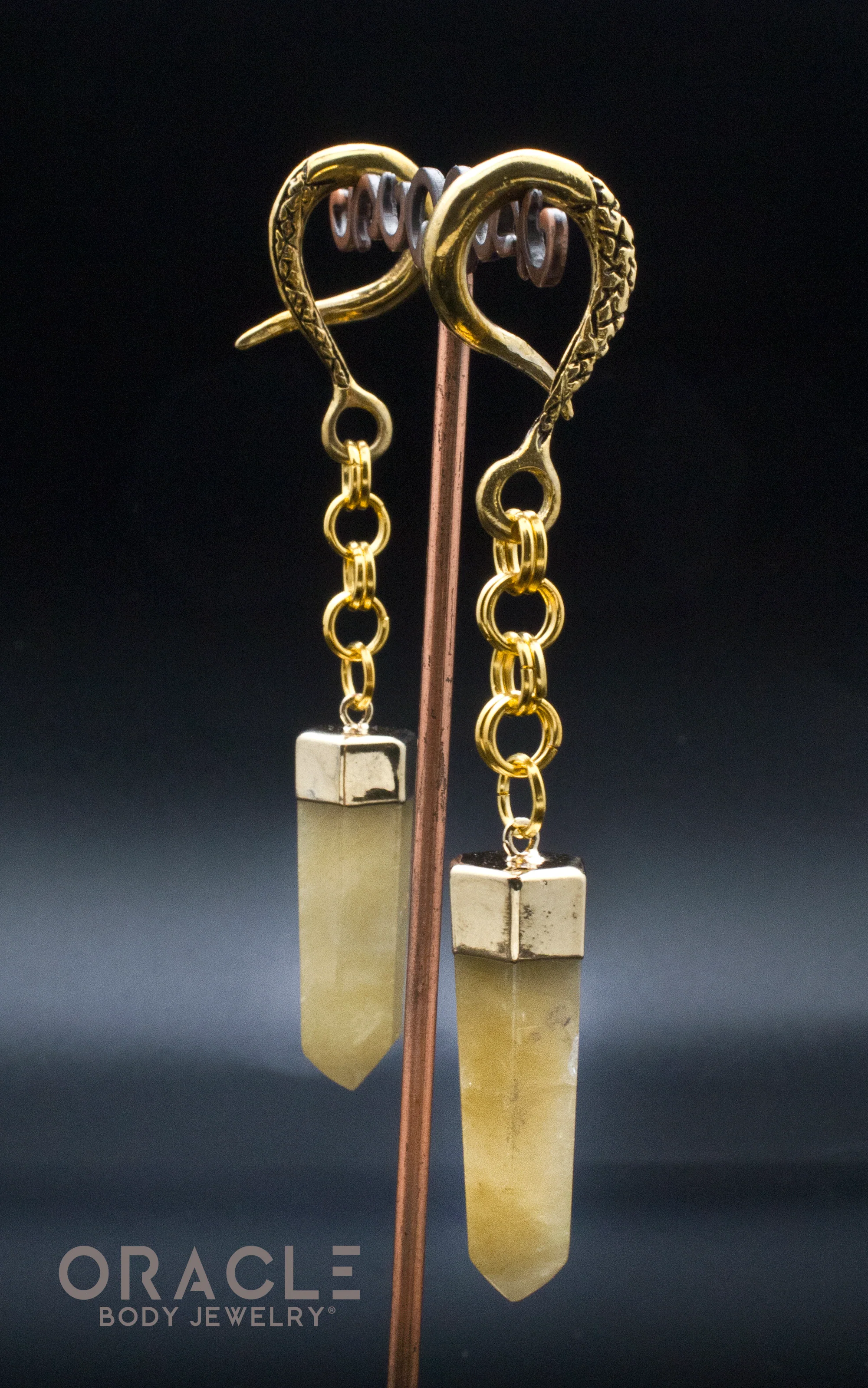 Crossover With Gold Plated Rutilated Quartz Points - Image 2