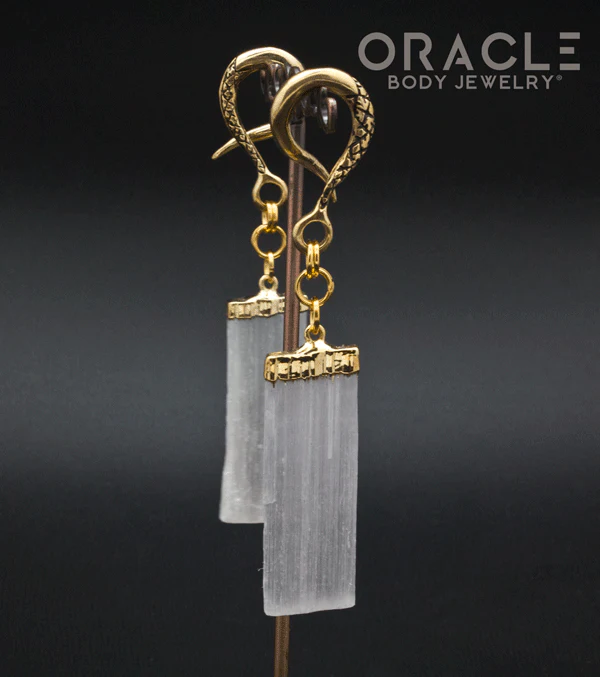 Crossover With Gold Plated Selenite