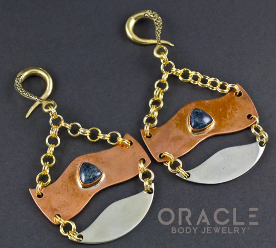 Crossover With Spiderweb Obsidian Trilogy Hoops - Image 2