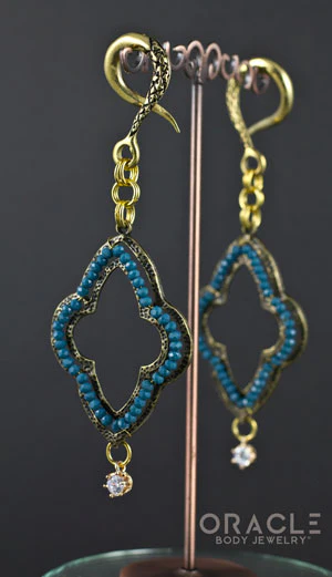 Crossover With Stamped Ornate Metal and CZ