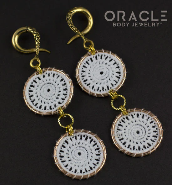 Crossover With Woven Rings and Diamond Cut Connectors - Image 2
