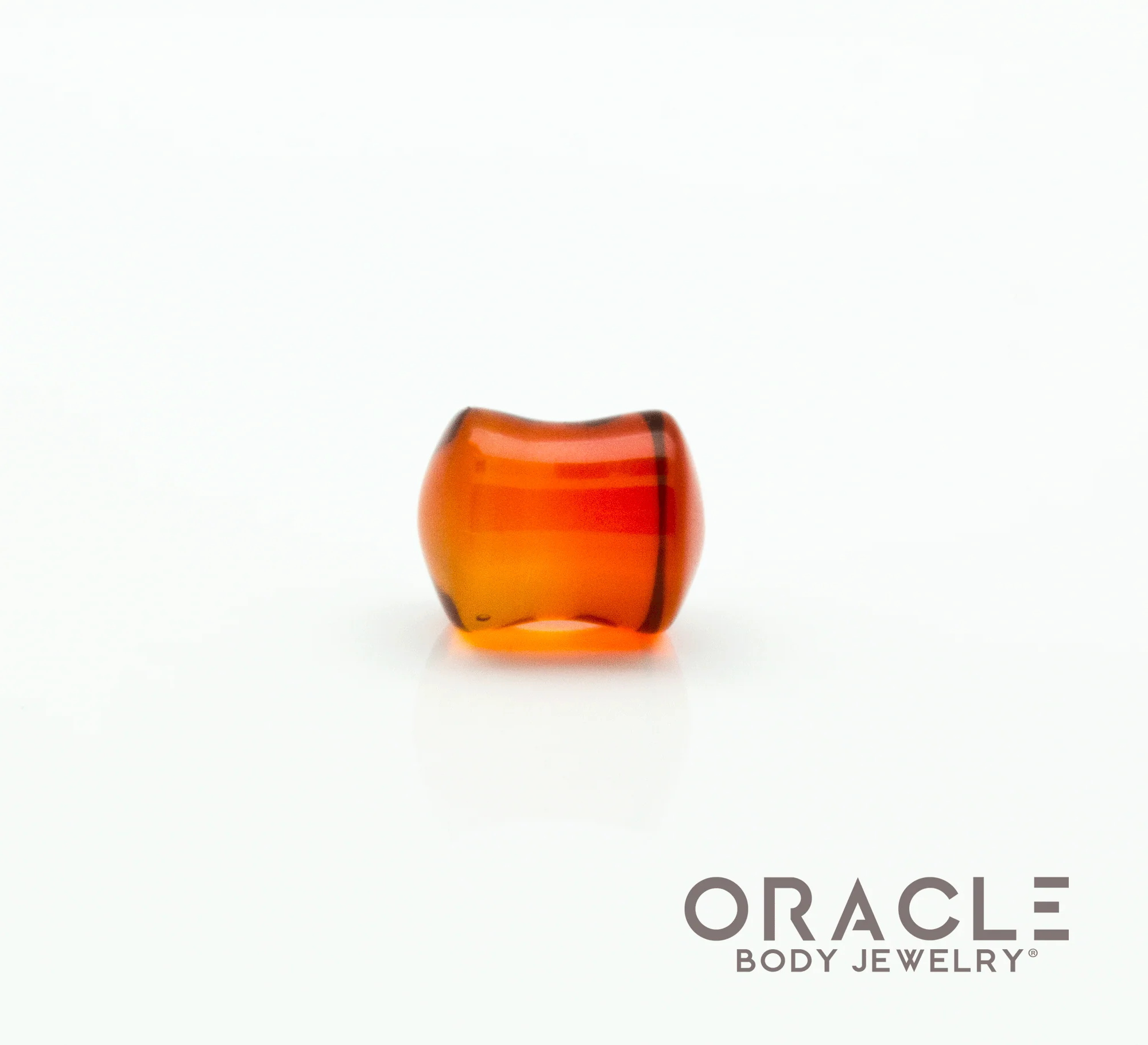 Dark Amber Quartz Double Flare Plugs - Image 3