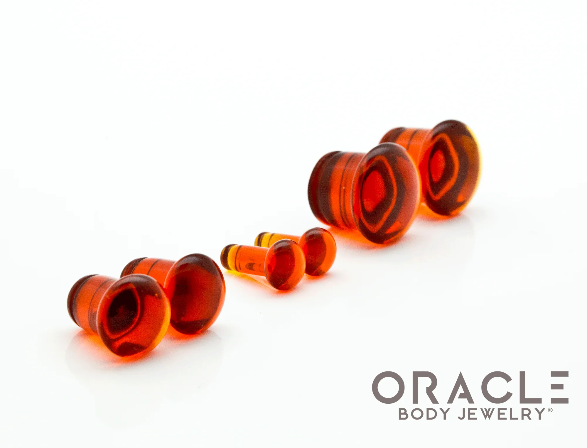 Dark Amber Quartz Single Flare Plugs - Image 2