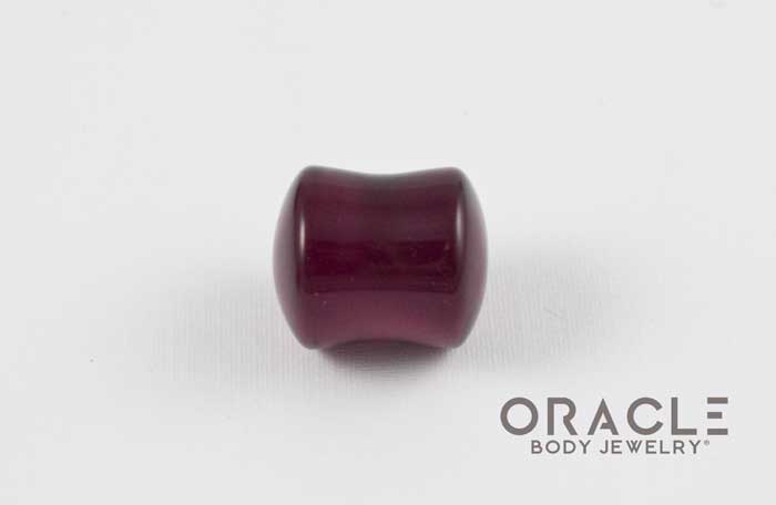 Dark Purple Quartz Double Flare Plugs - Image 3