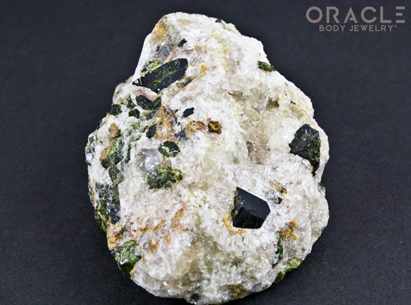 Epidote Crystals on Quartz Specimen - Image 2